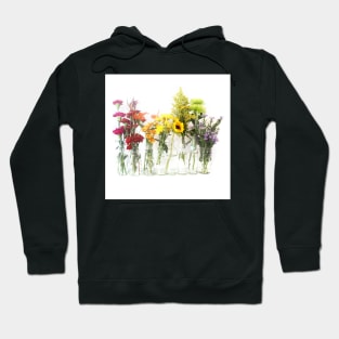 Rainbow of Flowers Hoodie